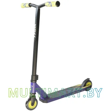 Самокат Tech Team Vespa XL 2021 (черный/фиолетовый/желтый) картинка 2